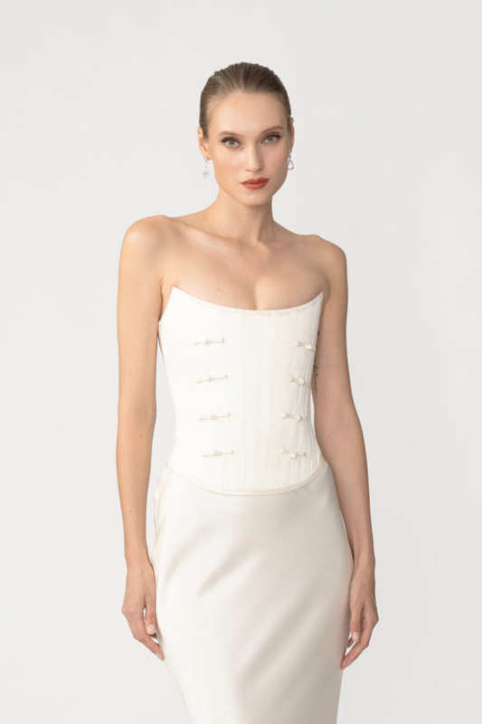 Della Satin Corset Top